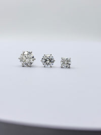 Round Lab Diamond Studs